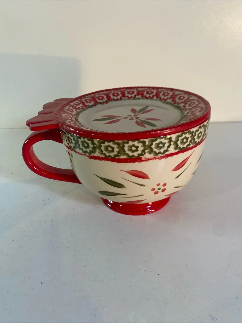 Temp-tations By Tara Old World Pattern Soup Mug With A Seal The Meal Lid